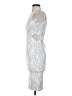 Topshop 100% Polyester Silver Cocktail Dress Size 2 - photo 5