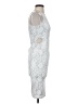 Topshop 100% Polyester Silver Cocktail Dress Size 2 - photo 4