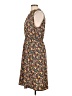 Shein 100% Polyester Floral Brown Casual Dress Size 12 - photo 5