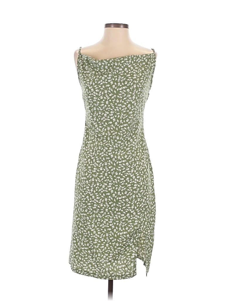 Pre-owned Shein Casual Dress In Green
