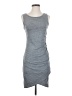 Leith Solid Gray Casual Dress Size S - photo 1