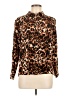 Investments Animal Print Brown Long Sleeve Blouse Size M (petite) - photo 1