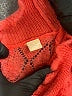 Knitted & Knotted Hearts Pink Pullover Sweater Size M - photo 9
