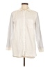 Sandra Ivory Long Sleeve Button-Down Shirt Size M - photo 1