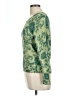 Neiman Marcus Paisley Green Silk Pullover Sweater Size L - photo 5