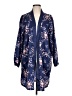 Morgan Lane 100% Polyester Blue Kimono Size L - photo 1