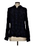 CAbi 100% Rayon Plaid Black Long Sleeve Button-Down Shirt Size L - photo 1
