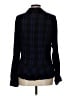CAbi 100% Rayon Plaid Black Long Sleeve Button-Down Shirt Size L - photo 2