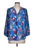 Paraphrase 100% Polyester Blue 3/4 Sleeve Blouse Size L - photo 1