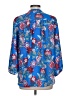 Paraphrase 100% Polyester Blue 3/4 Sleeve Blouse Size L - photo 2