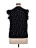 Shein Curve 100% Polyester Polka Dots Black Sleeveless Blouse Size 0X - photo 2