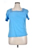 Rafaella 100% Cotton Blue Short Sleeve Top Size XL - photo 1