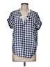 Rails Blue Short Sleeve Blouse Size M - photo 1
