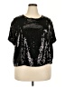 Torrid 100% Polyester Black Short Sleeve Top Size 2X Plus (2) - photo 1