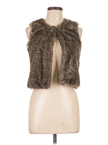 Copper Key Faux Fur Vest (view 1)