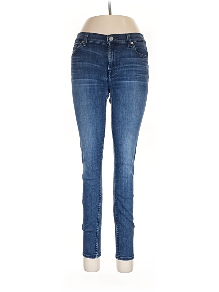 Pre-owned 7 For All Mankind Jeans In Blue