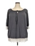 Lee Gray 3/4 Sleeve Blouse Size 2X - photo 1