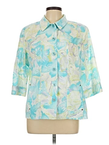 Allison Daley 3/4 Sleeve Button-Down Shirt (view 1)