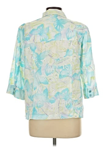 Allison Daley 3/4 Sleeve Button-Down Shirt (view 2)