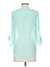 Express 100% Polyester Teal 3/4 Sleeve Blouse Size XS - photo 2