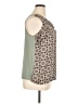Ann Taylor LOFT Outlet 100% Polyester Gray Sleeveless Blouse Size XL - photo 4