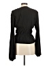 WAYF 100% Polyester Black Long Sleeve Blouse Size M - photo 2