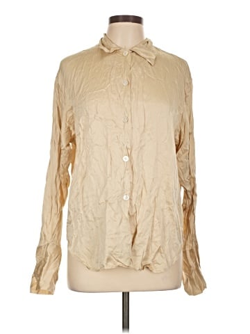 Ralph Lauren Long Sleeve Silk Top (view 1)