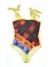 Unbranded Graphic Yellow One Piece Swimsuit Size 2X - photo 1