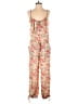 Assorted Brands 100% Polyester Paisley Pink Ivory Jumpsuit One size - photo 1