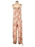 Assorted Brands 100% Polyester Paisley Pink Ivory Jumpsuit One size - photo 2