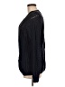 Lands' End 100% Cotton Blue Black Cardigan Size M - photo 5