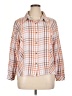 CAbi Plaid Orange 3/4 Sleeve Button-Down Shirt Size XL - photo 1