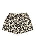 Shein 100% Polyester Animal Print Gold Shorts Size L - photo 1