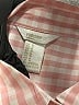 Forever Checkered-gingham Orange Long Sleeve Button-Down Shirt Size M - photo 7
