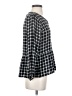Rails Checkered-gingham Black Long Sleeve Blouse Size XS - photo 4