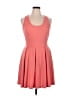 White Mark Solid Pink Cocktail Dress Size XL - photo 1