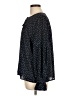 Ann Taylor LOFT 100% Polyester Polka Dots Black Long Sleeve Blouse Size L - photo 5