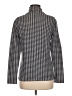 Ann Taylor Houndstooth Blue Gray Long Sleeve Blouse Size M - photo 2
