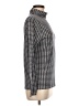 Ann Taylor Houndstooth Blue Gray Long Sleeve Blouse Size M - photo 4