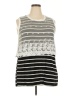 Suzanne Betro Gray Sleeveless Top Size 2X - photo 1