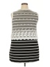 Suzanne Betro Gray Sleeveless Top Size 2X - photo 2