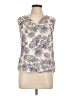 Renee C. 100% Rayon Ivory Sleeveless Blouse Size L - photo 1