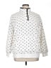 Time and Tru 100% Polyester Polka Dots White Pullover Sweater Size XL - photo 1