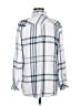 Rails 100% Rayon Plaid Silver Long Sleeve Button-Down Shirt Size M - photo 2