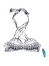 Wave Zone Graphic Silver Swimsuit Top Size S - photo 1