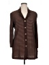 St. John Collection by Marie Gray Stripes Brown Coat Size 14 - photo 1