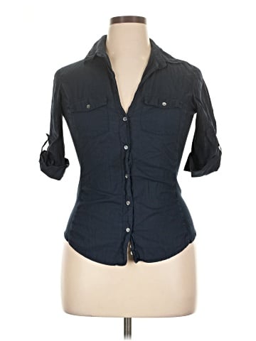 James Perse 3/4 Sleeve Button-Down Shirt (view 1)