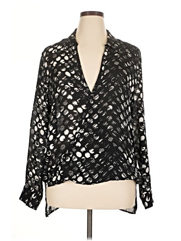 Classiques Entier Long Sleeve Silk Top (view 1)