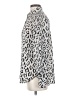 T Tahari 100% Polyester Animal Print Silver Long Sleeve Blouse Size S - photo 5