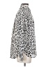 T Tahari 100% Polyester Animal Print Silver Long Sleeve Blouse Size S - photo 4